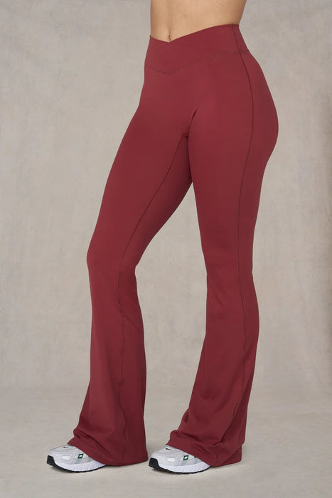 W215 - Vital Flare Leggings - Brick red