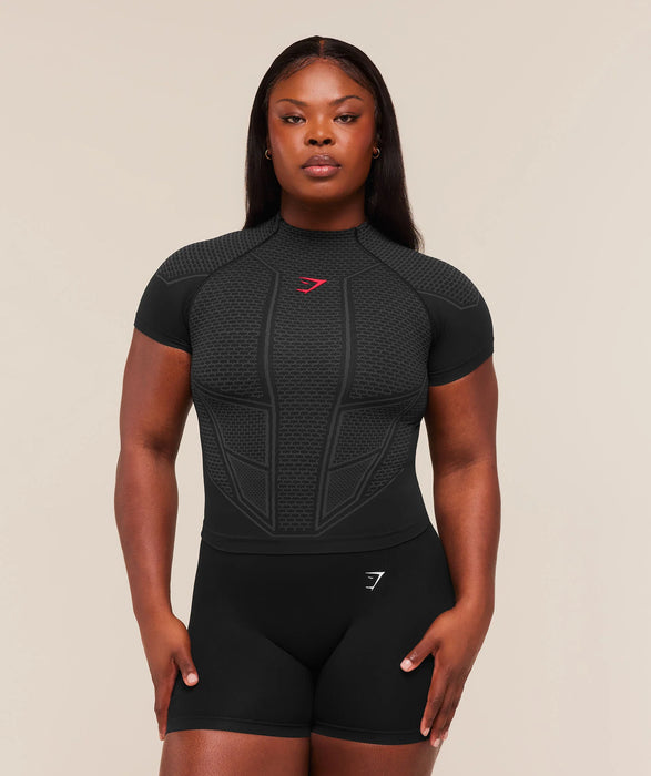 ONYX V1 BABY TEE - Black/Onyx Grey/Carmine Red
