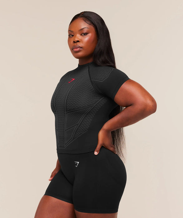 ONYX V1 BABY TEE - Black/Onyx Grey/Carmine Red