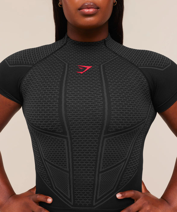 ONYX V1 BABY TEE - Black/Onyx Grey/Carmine Red