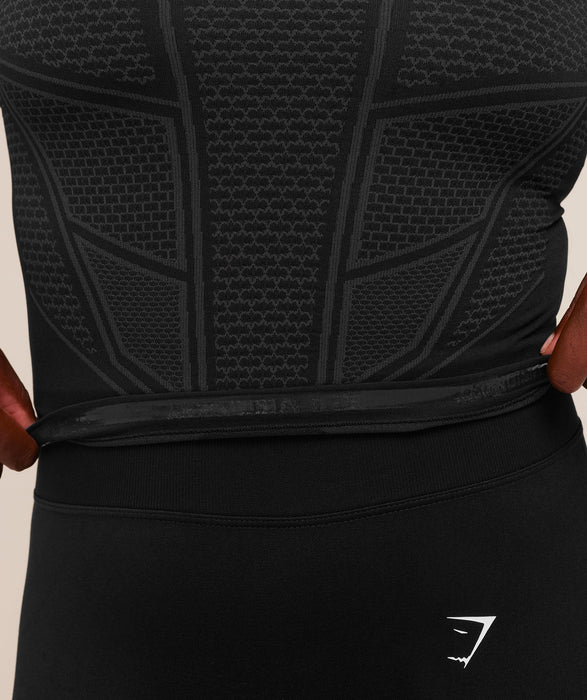 ONYX V1 LONG SLEEVE TOP - Black/Onyx Grey/Brand Blue