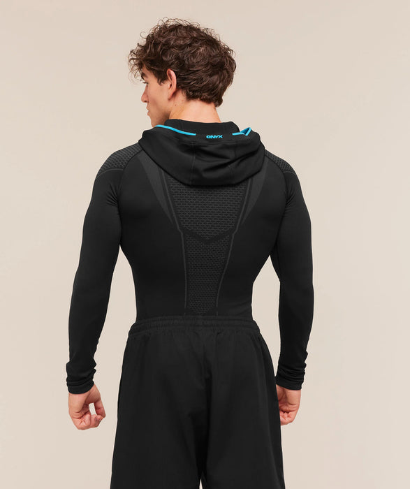 ONYX V1 HOODIE - Black/Onyx Grey/Brand Blue