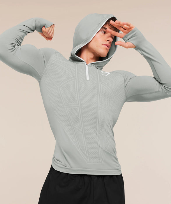 ONYX V1 HOODIE - Smokey Grey/Light Grey/White