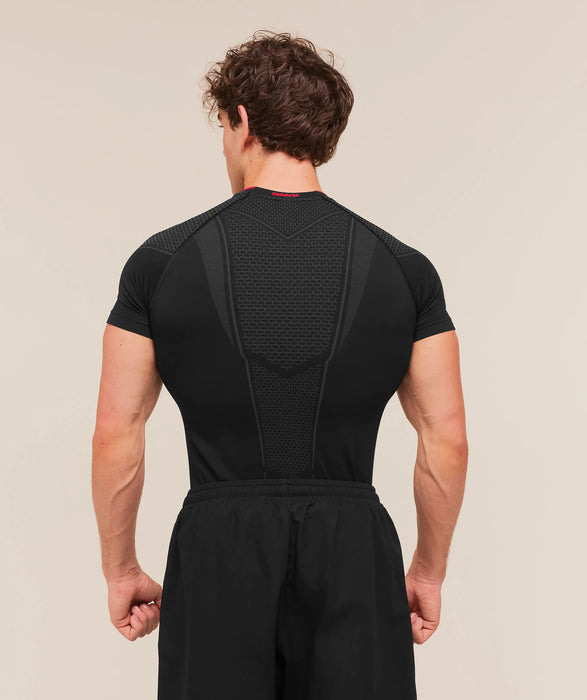 ONYX V1 T-SHIRT - Black/Onyx Grey/Carmine Red