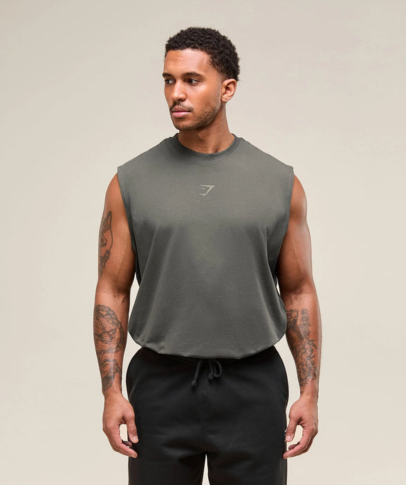 Power Cut Off Tank - Strength Green