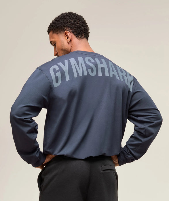 Power Long Sleeve T-Shirt - Heavy Blue