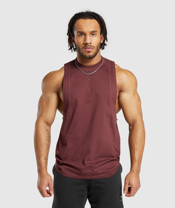 Premium Lifting Drop Arm Tank - Burgundy Brown