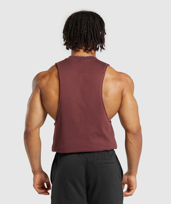 Premium Lifting Drop Arm Tank - Burgundy Brown