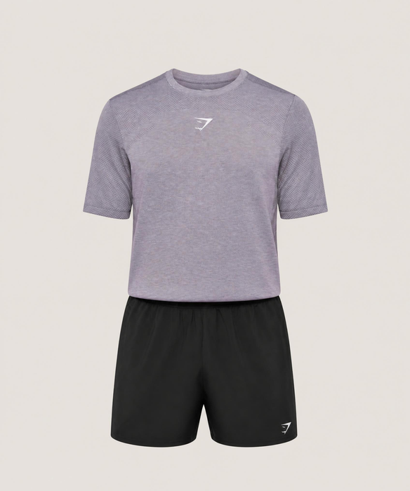 Lightweight Seamless T-Shirt - Fog Purple/Marl