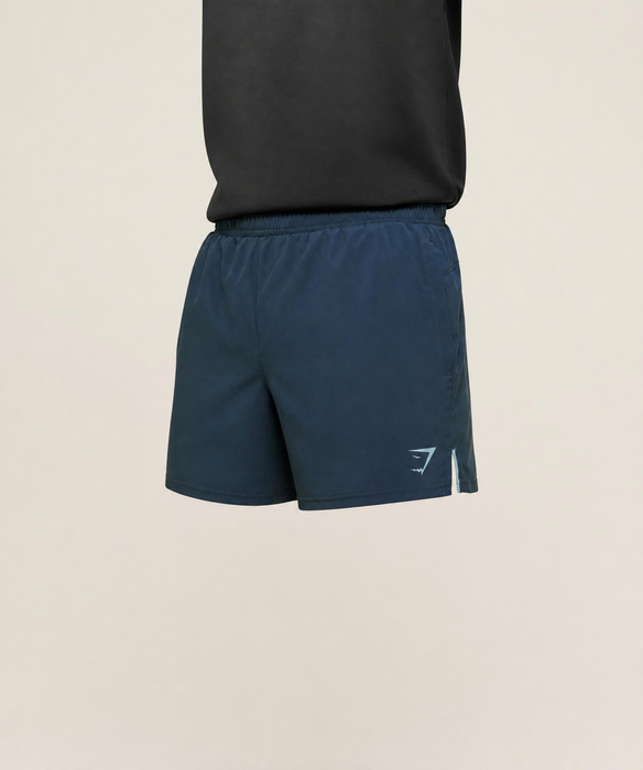 Gymshark Arrival Contrast Shorts - Stealth Blue/Flow Blue