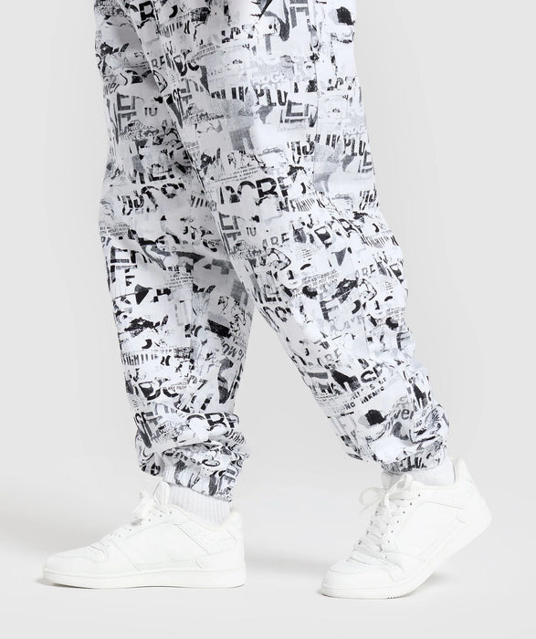 Lifting Oversized Printed Woven Pants White