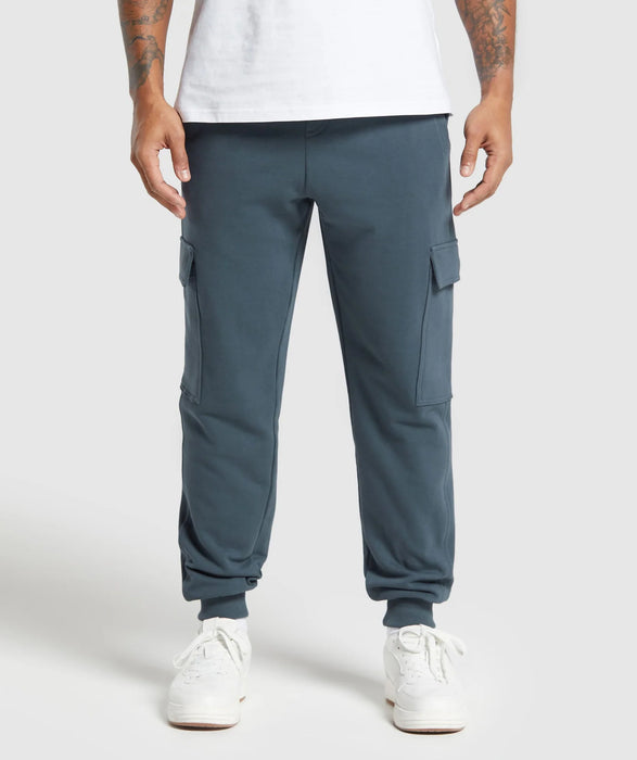 Rest Day Essentials Cargo Joggers - Titanium Blue