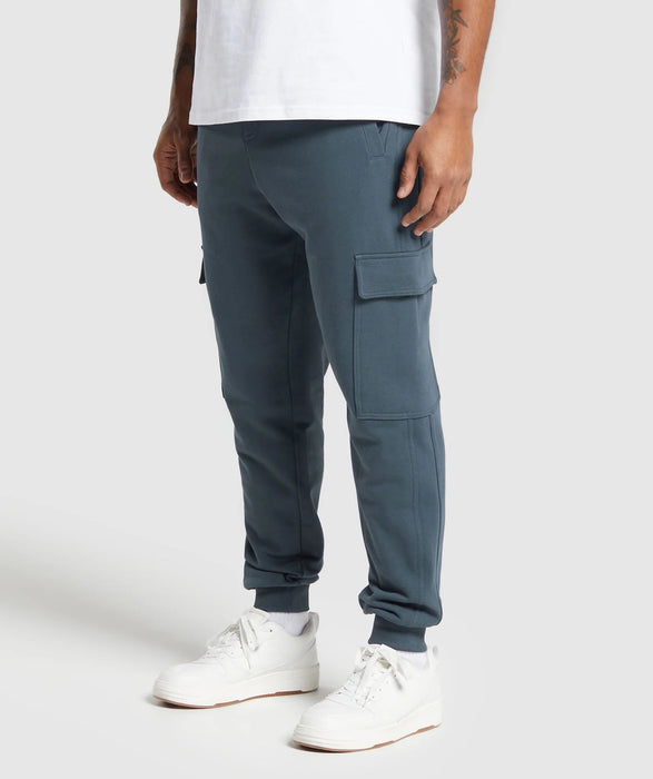 Rest Day Essentials Cargo Joggers - Titanium Blue