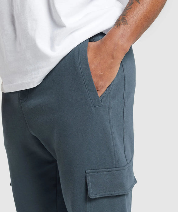 Rest Day Essentials Cargo Joggers - Titanium Blue