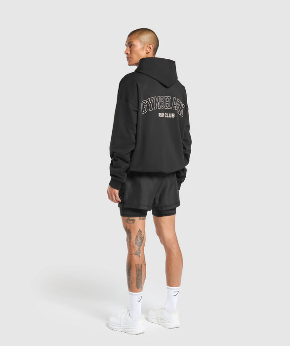 RUNNING 2 IN 1 SHORTS - BLACK