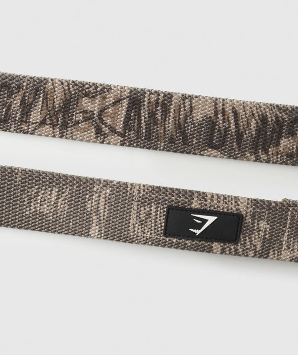 LEGACY SILICONE LIFTING STRAPS - CAMO BROWN