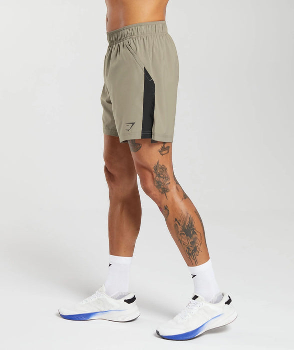 Sport 7" Short - Linen Brown/Black