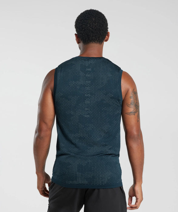 Sport Seamless Tank - Navy/Denim Teal