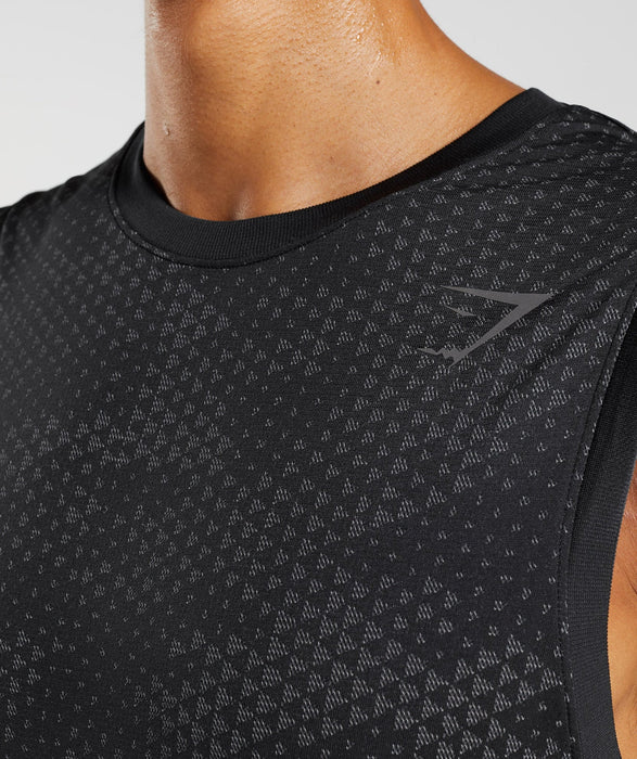 Sport Seamless Tank - Black/Silhouette Grey