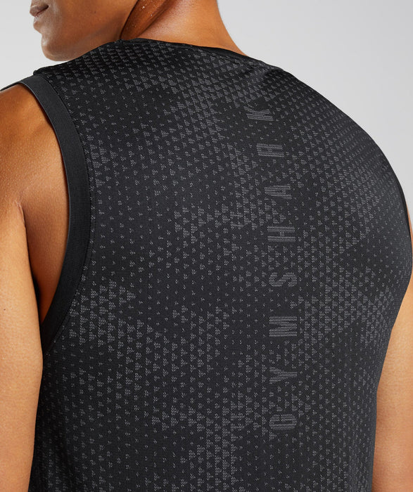 Sport Seamless Tank - Black/Silhouette Grey