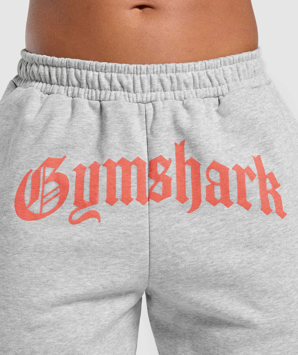 STRENGTH DEPARTMENT GRAPHIC JOGGERS - LIGHT GREY CORE MARL