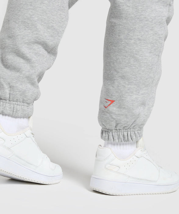 STRENGTH DEPARTMENT GRAPHIC JOGGERS - LIGHT GREY CORE MARL