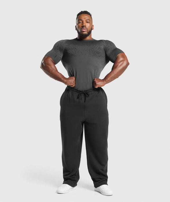 Tectonic Seamless T Shirt - Asphalt Grey/Black