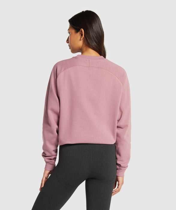 Training Oversized Fleece Sweatshirt - Calm Pink
