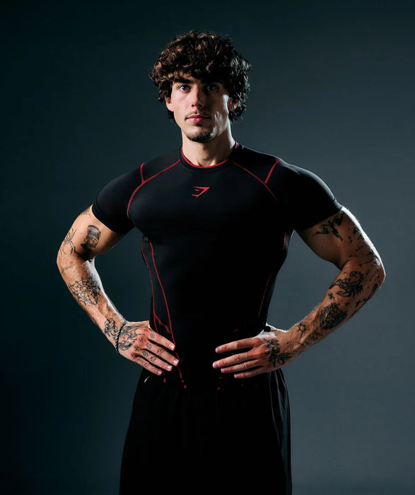 Vengeance T-Shirt-Black/Carmine Red