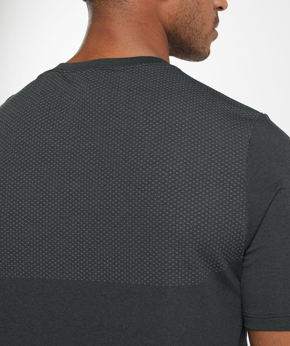 Vital Seamless T-Shirt - Black/Medium Grey Marl