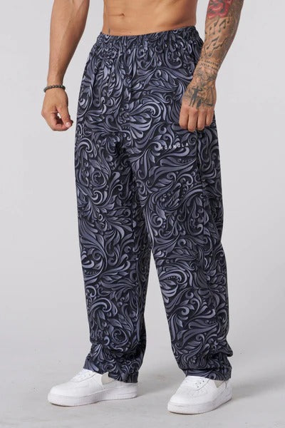 217 - UGLY PANTS BLACK EDITION GREY DAMASK