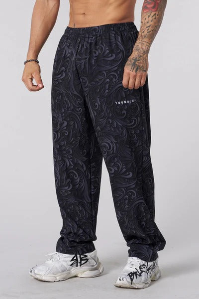 217 - UGLY PANTS BLACK EDITION BLACK DAMASK