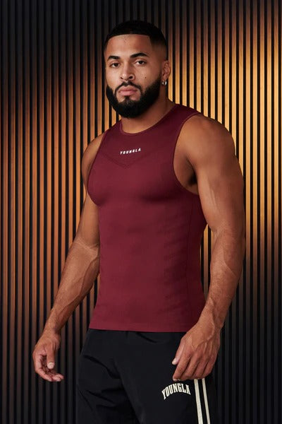 343 - SUPERVILLAIN COMPRESSION TANKS BURGUNDY