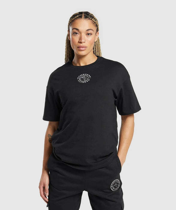 Gymshark Legacy Oversized T-Shirt - Black