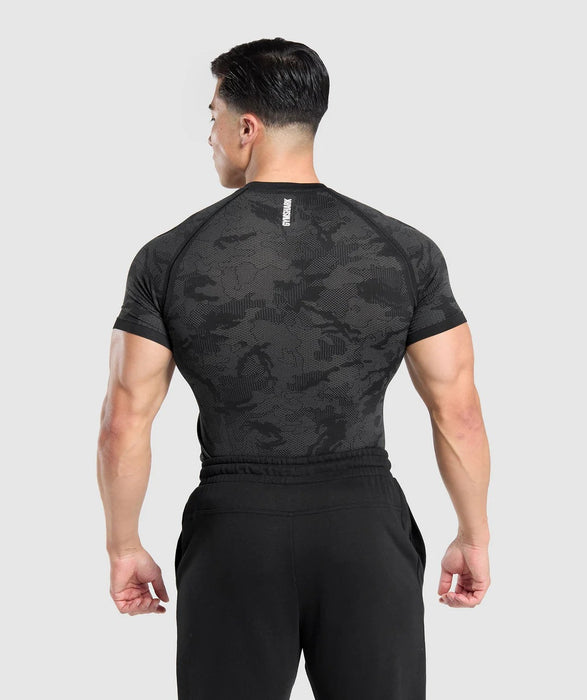 GEO SEAMLESS T-SHIRT BLACK/CHARCOAL