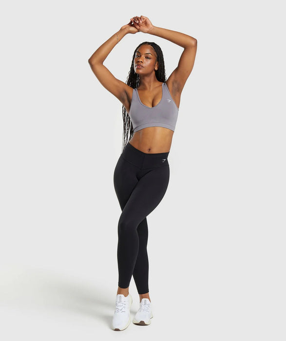 EVERYDAY SEAMLESS SPORTS BRA-Fog Purple