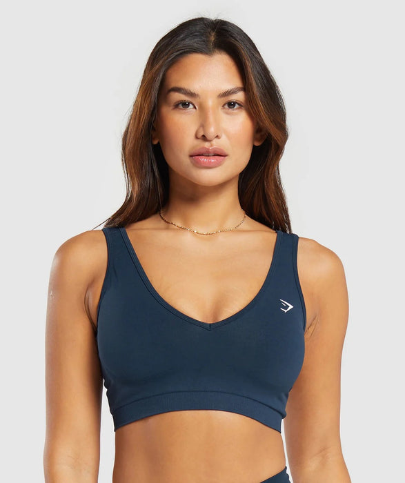 Everyday Seamless Sports Bra - Navy