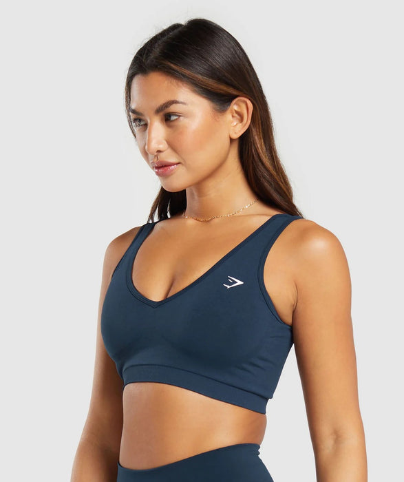 Everyday Seamless Sports Bra - Navy