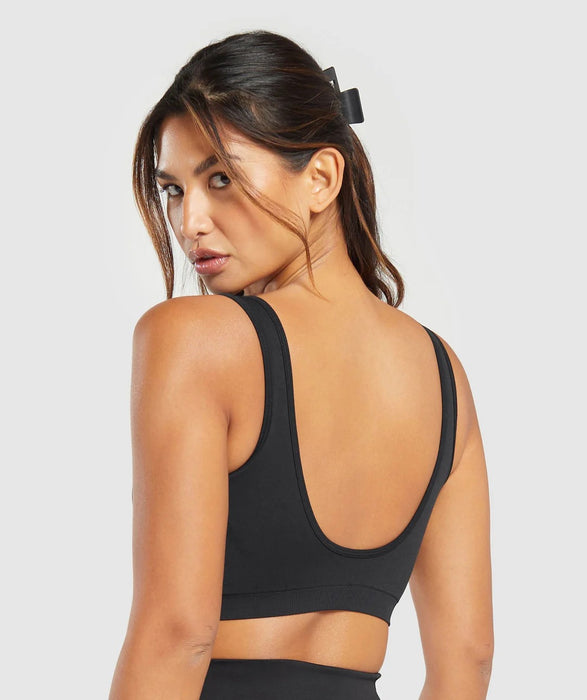 Everyday Seamless Sports Bra - Black