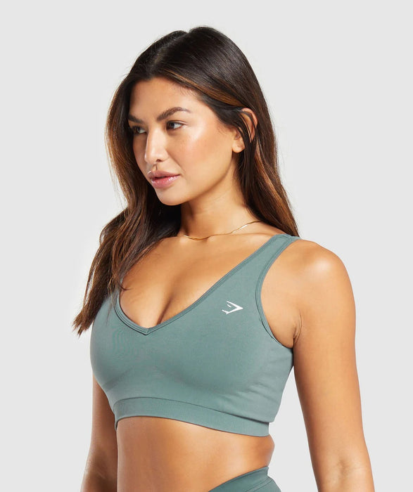 Everyday Seamless Sports Bra - Cargo Teal