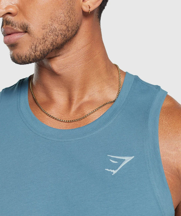 Crest Tank - Faded Blue