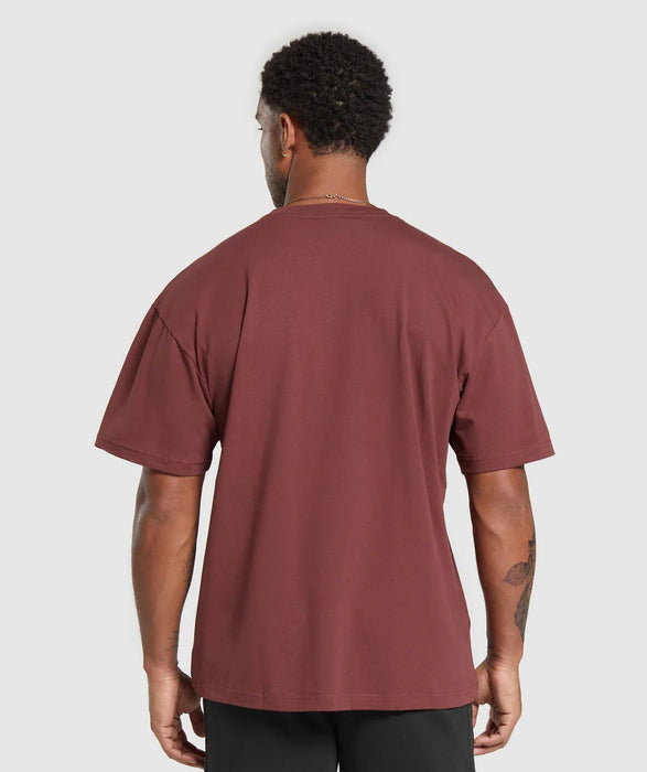 Essential Oversized T-Shirt - Burgundy Brown