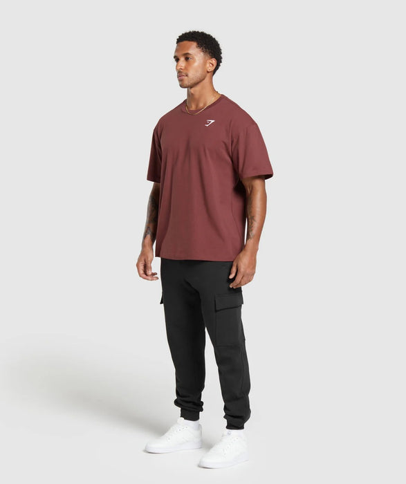 Essential Oversized T-Shirt - Burgundy Brown