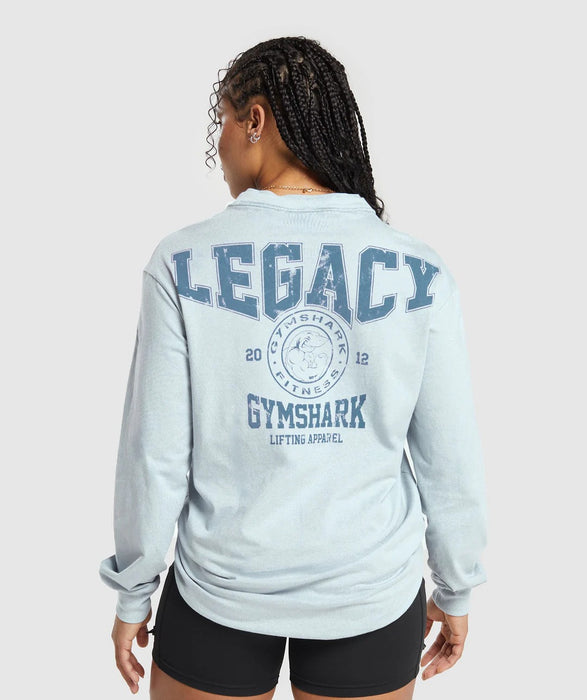 Legacy Long Sleeve Top - Fresh Blue