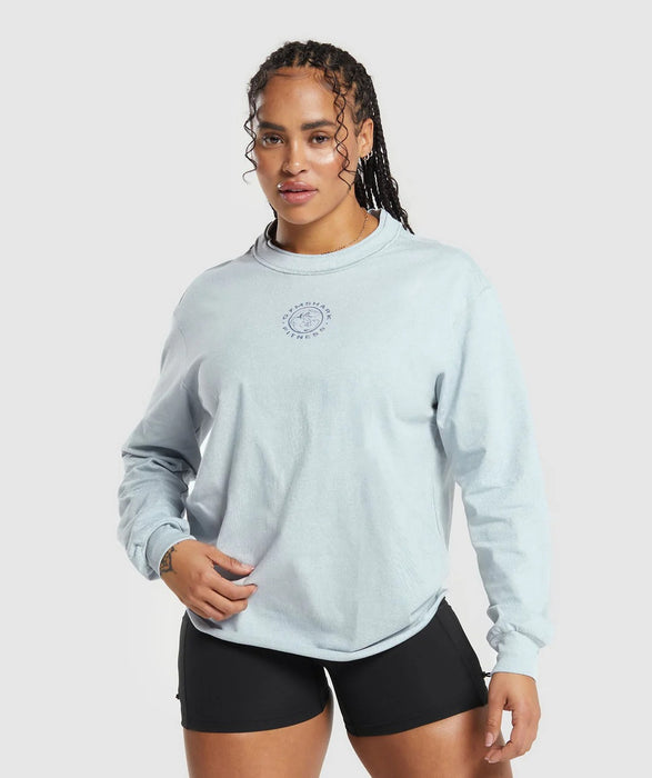 Legacy Long Sleeve Top - Fresh Blue