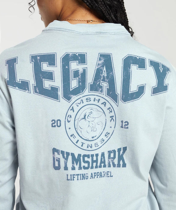 Legacy Long Sleeve Top - Fresh Blue