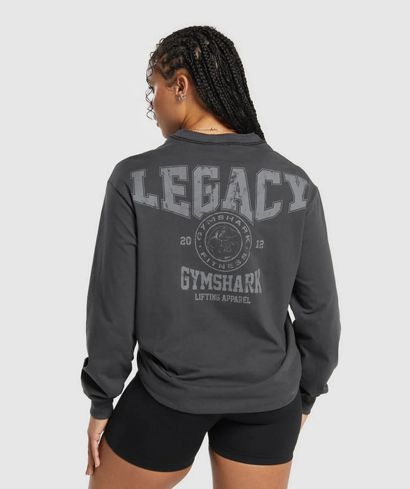 Legacy Long Sleeve Top - Asphalt Grey