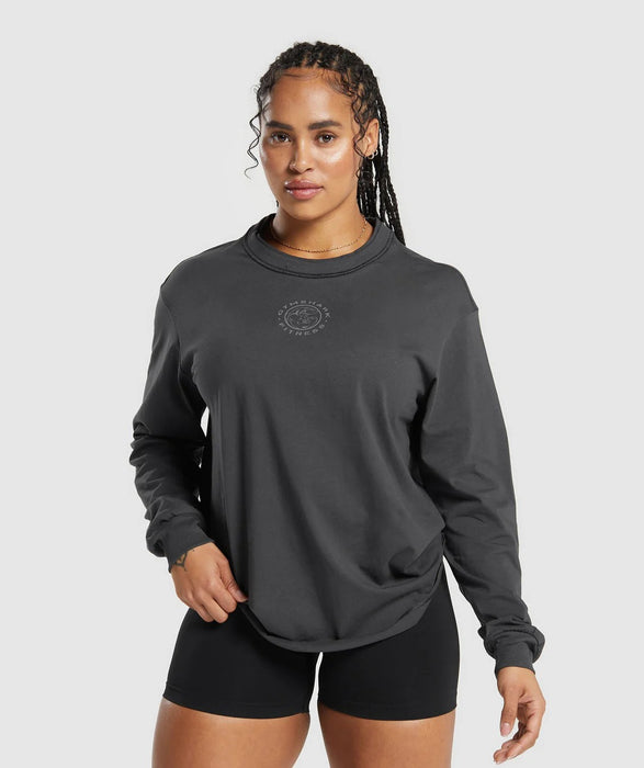 Legacy Long Sleeve Top - Asphalt Grey