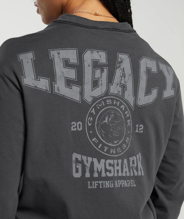 Legacy Long Sleeve Top - Asphalt Grey