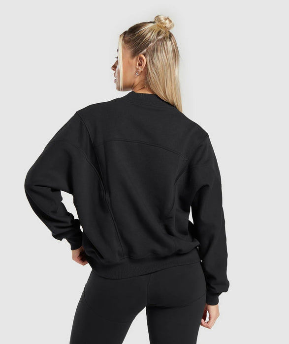 Rest Day Cotton Contour Pullover - Black